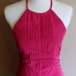 Banana Republic Halter Magente Pink Dress Size 8